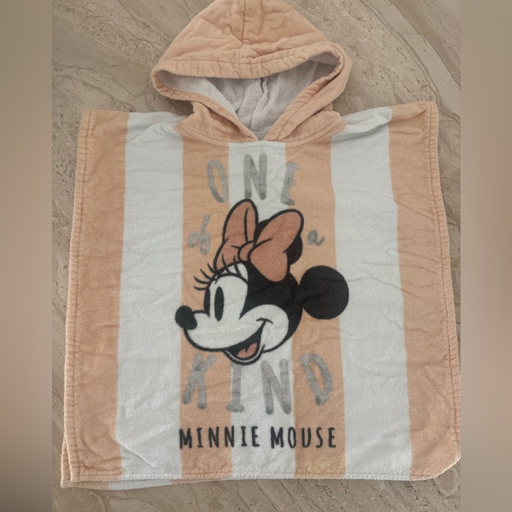 Toddler poncho beach towel Minnie Mouse